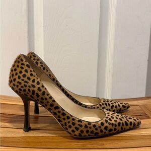 Authentic Jimmy Choo 36.5 Leopard Print Women's Pumps